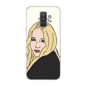 CaseCompany Mary Kate: Samsung Galaxy A6 Plus (2018) Transparant Hoesje