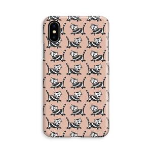 CaseCompany Zwarte poes: iPhone X Volledig Geprint Hoesje