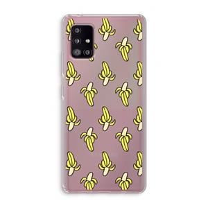 CaseCompany Bananas: Samsung Galaxy A51 5G Transparant Hoesje