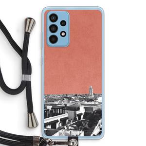 CaseCompany Marrakech Skyline : Samsung Galaxy A52 Transparant Hoesje met koord