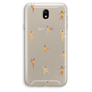 CaseCompany Dans #2: Samsung Galaxy J7 (2017) Transparant Hoesje