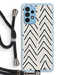 CaseCompany Marrakech Arrows: Samsung Galaxy A52 Transparant Hoesje met koord