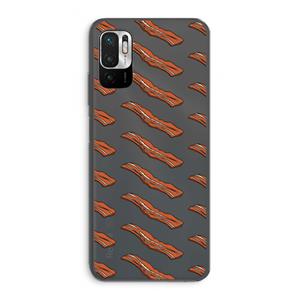 CaseCompany Bacon to my eggs #2: Xiaomi Redmi Note 10 5G Transparant Hoesje