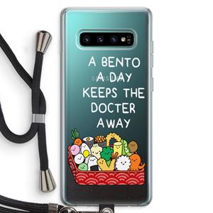 CaseCompany Bento a day: Samsung Galaxy S10 Plus Transparant Hoesje met koord