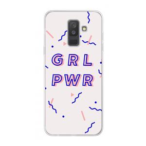 CaseCompany GRL PWR: Samsung Galaxy A6 Plus (2018) Transparant Hoesje