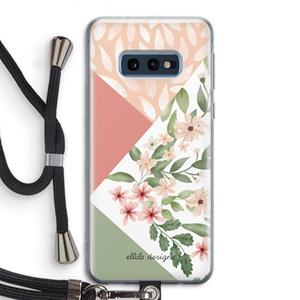 CaseCompany Sweet heaven geometrics: Samsung Galaxy S10e Transparant Hoesje met koord