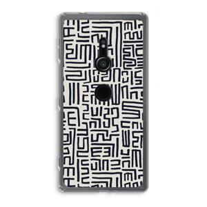 CaseCompany Moroccan Print: Sony Xperia XZ2 Transparant Hoesje
