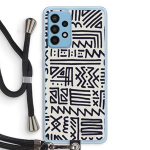 CaseCompany Marrakech print: Samsung Galaxy A52 Transparant Hoesje met koord
