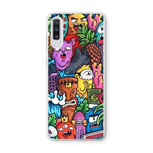 CaseCompany Vexx Mixtape: Samsung Galaxy A70 Transparant Hoesje