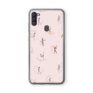 CaseCompany Dancing #3: Samsung Galaxy A11 Transparant Hoesje