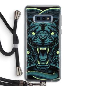 CaseCompany Cougar and Vipers: Samsung Galaxy S10e Transparant Hoesje met koord