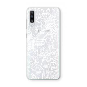CaseCompany Vexx Mixtape #2: Samsung Galaxy A70 Transparant Hoesje