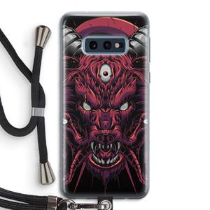 CaseCompany Hell Hound and Serpents: Samsung Galaxy S10e Transparant Hoesje met koord