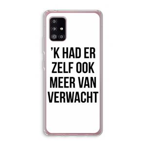 CaseCompany Meer verwacht: Samsung Galaxy A51 5G Transparant Hoesje