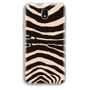 CaseCompany Arizona Zebra: Samsung Galaxy J7 (2017) Transparant Hoesje