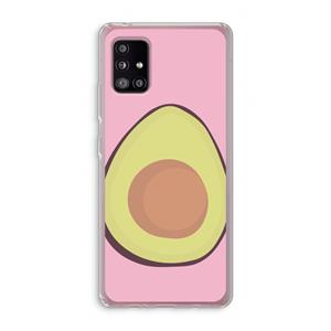 CaseCompany Avocado: Samsung Galaxy A51 5G Transparant Hoesje