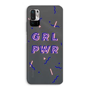 CaseCompany GRL PWR: Xiaomi Redmi Note 10 5G Transparant Hoesje