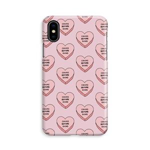 CaseCompany Chicks before dicks: iPhone X Volledig Geprint Hoesje