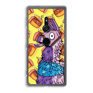 CaseCompany Loot Burger: Sony Xperia XZ2 Transparant Hoesje