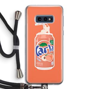 CaseCompany S(peach)less: Samsung Galaxy S10e Transparant Hoesje met koord