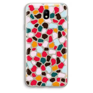 CaseCompany Colored Giraffe: Samsung Galaxy J7 (2017) Transparant Hoesje