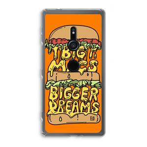 CaseCompany Big Macs Bigger Dreams: Sony Xperia XZ2 Transparant Hoesje