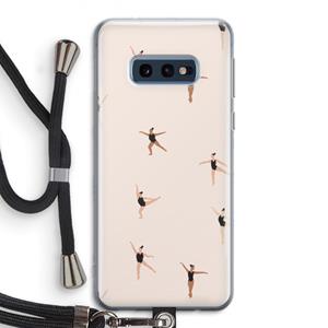 CaseCompany Dancing #1: Samsung Galaxy S10e Transparant Hoesje met koord