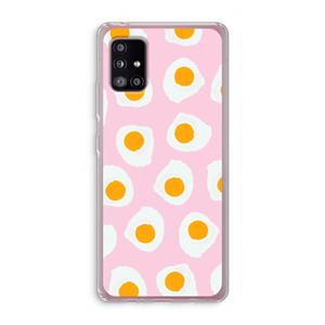 CaseCompany Dancing eggs: Samsung Galaxy A51 5G Transparant Hoesje