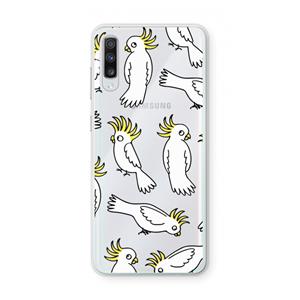 CaseCompany Papegaai: Samsung Galaxy A70 Transparant Hoesje