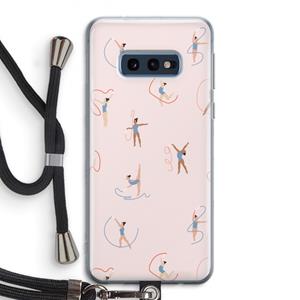 CaseCompany Dancing #3: Samsung Galaxy S10e Transparant Hoesje met koord