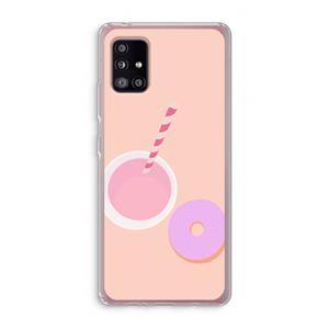 CaseCompany Donut: Samsung Galaxy A51 5G Transparant Hoesje