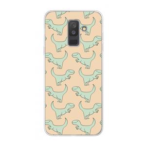 CaseCompany Dinos: Samsung Galaxy A6 Plus (2018) Transparant Hoesje