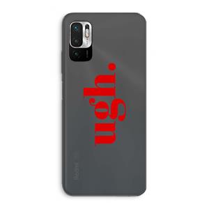 CaseCompany Ugh: Xiaomi Redmi Note 10 5G Transparant Hoesje