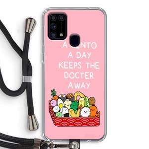 CaseCompany Bento a day: Samsung Galaxy M31 Transparant Hoesje met koord