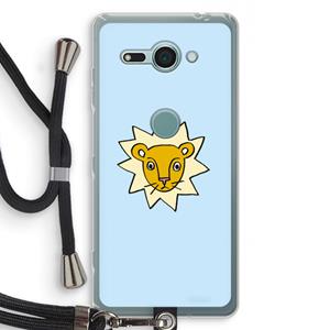 CaseCompany Kleine leeuw: Sony Xperia XZ2 Compact Transparant Hoesje met koord