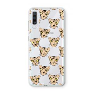 CaseCompany Tijger: Samsung Galaxy A70 Transparant Hoesje