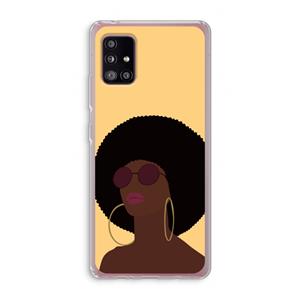 CaseCompany Golden hour: Samsung Galaxy A51 5G Transparant Hoesje