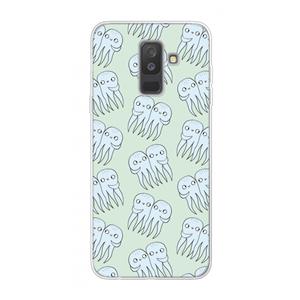 CaseCompany Octopussen: Samsung Galaxy A6 Plus (2018) Transparant Hoesje