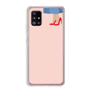 CaseCompany High heels: Samsung Galaxy A51 5G Transparant Hoesje