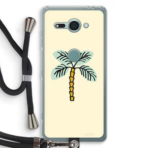 CaseCompany Palmboom: Sony Xperia XZ2 Compact Transparant Hoesje met koord