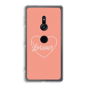 CaseCompany Forever heart: Sony Xperia XZ2 Transparant Hoesje
