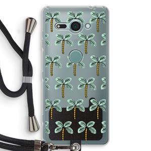 CaseCompany Paradise: Sony Xperia XZ2 Compact Transparant Hoesje met koord