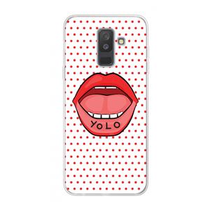 CaseCompany Yolo Denise: Samsung Galaxy A6 Plus (2018) Transparant Hoesje