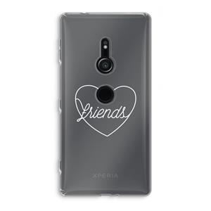 CaseCompany Friends heart pastel: Sony Xperia XZ2 Transparant Hoesje