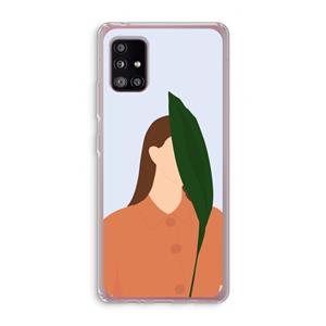 CaseCompany Leaf: Samsung Galaxy A51 5G Transparant Hoesje