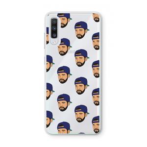 CaseCompany Drake Away: Samsung Galaxy A70 Transparant Hoesje