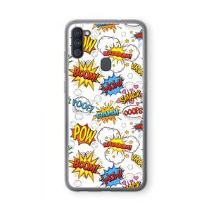 CaseCompany Pow Smack: Samsung Galaxy A11 Transparant Hoesje