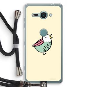 CaseCompany Birdy: Sony Xperia XZ2 Compact Transparant Hoesje met koord
