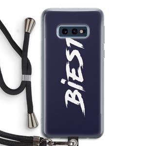 CaseCompany Biest: Samsung Galaxy S10e Transparant Hoesje met koord