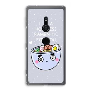 CaseCompany I'm A Hopeless Ramen-Tic For You: Sony Xperia XZ2 Transparant Hoesje